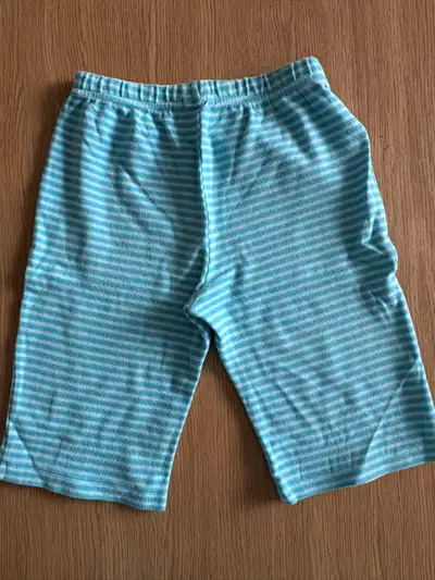 New Girls' Blue and White Striped Shorts, View more