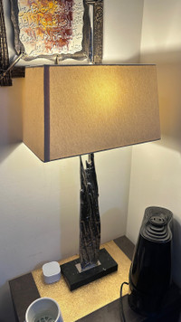 Modern Lamp with Marble Base