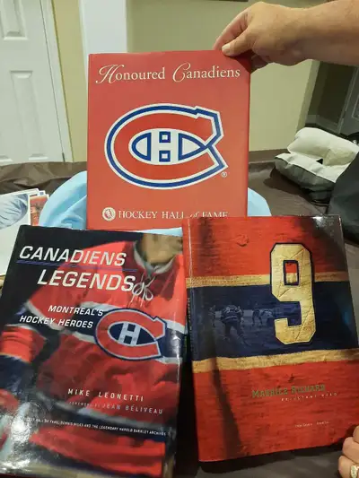 $5 each book For sale are three collector's books celebrating the Montreal Canadiens hockey team, pe...