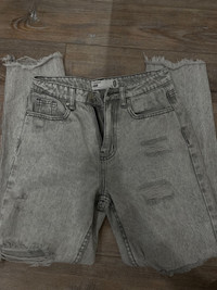 mom jeans white/grey 0