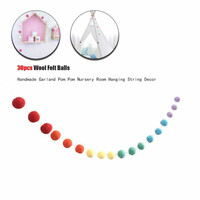 DIY multicolor poms balls do it yourself banner brand new