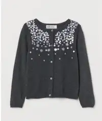 H&M Girls Sequence Cardigan - Size 6-8T