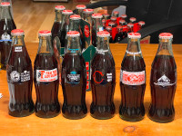 COCA-COLA BOTTLE $25 EACH SAM HOUSTON/CINCINNATI REDS/REDS LOGO/