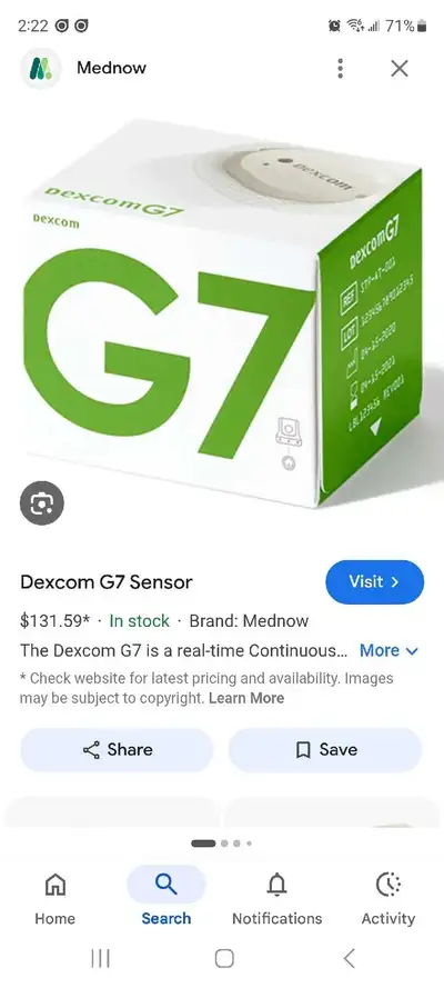 dexcom g7 sensors, View more
