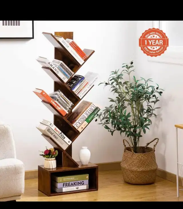 Yoobure Tree Bookshelf - 6 Shelf Retro Floor Standing Bookcase,  in Bookcases & Shelving Units in Hamilton - Image 3