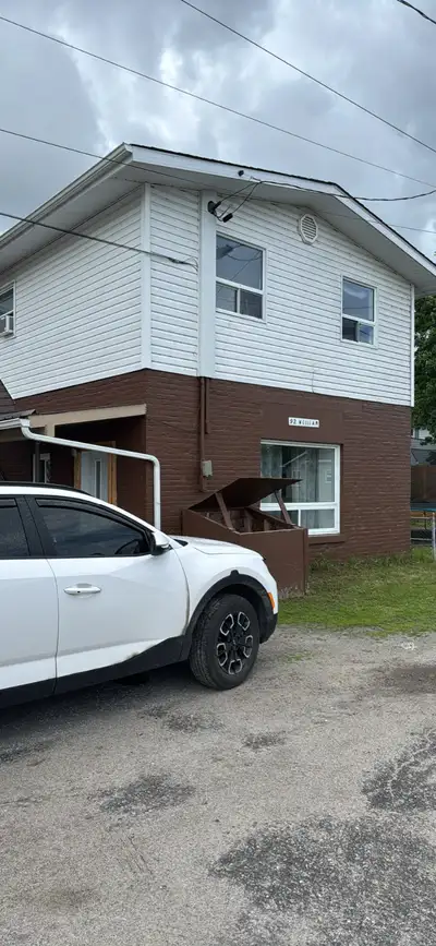Ground level apartment close to downtown Sturgeon Falls. Includes washer dryer fridge and stove. $18...