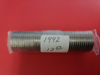 1992 Canada 5¢     coin       roll