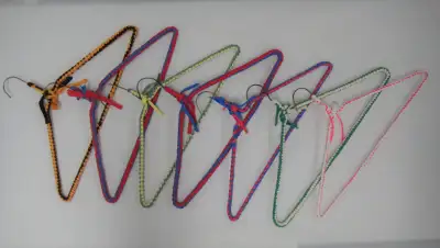 COVERED  CLOTHES  HANGERS  -  NEW  10 $8.00  OR  50/$35.00, View more