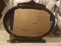 Big mirror with brown frame (Brand new)