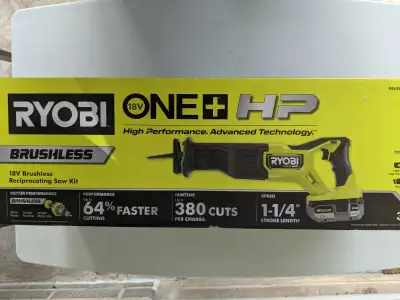 Ryoby 18V Brushless Reciprocating Saw Kit, View more