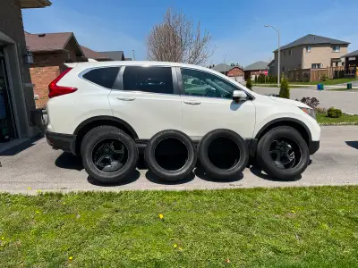 Set of 4 235/60R18 summer tires. Good tread. Were used on 2018 Honda CR-V. pick up in Hastings.