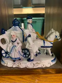 Blue Boy Style Victorian Carriage Figurine