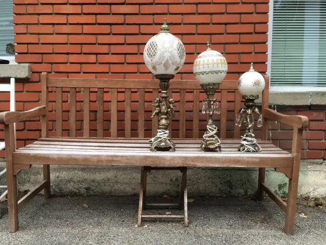 Set 3 Lampes Vintage Antique Baroque Table Lamps in Indoor Lighting & Fans in City of Montréal - Image 11