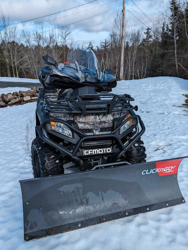 Cfmoto 800 ATV with Plow ( Low Mileage)  in Fishing, Camping & Outdoors in Bedford - Image 2