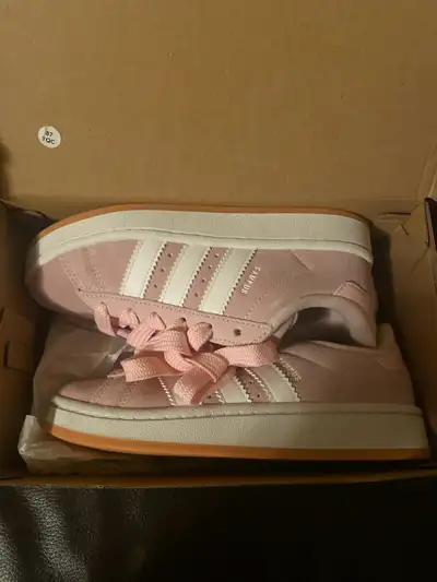adidas Juniors' Campus 00s Clear Pink / White - Gum, View more