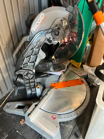 RIDGID 12" Dual Bevel Miter Saw – Never Used – LIKE NEW, View more