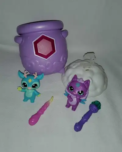 Magic Mixies Mixlings Lot,2 Figures,Wands,Cauldron,Moose Toys, View more
