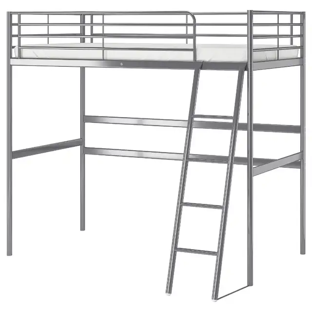 Svarta, lit mezzanine Ikea / single bed frame in Beds & Mattresses in Laval / North Shore - Image 2