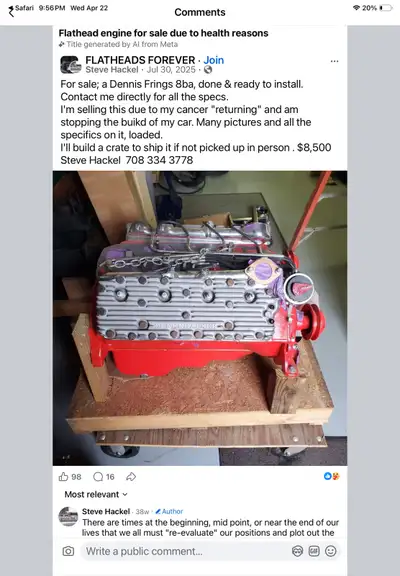 Looking for a 239 flathead engine.