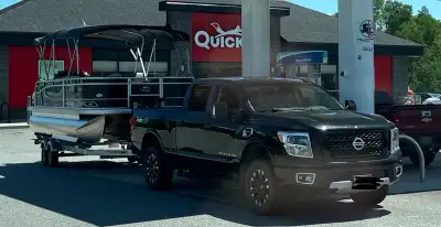 2018 Nissan Titan XD Pro 4x with luxury edition. 5.0 Cummings turbo diesel. LOADED truck Black heate...