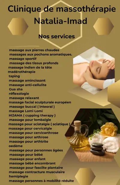 Massage thérapeutique, relaxant, hijama nabawia, cupping therapy, expérience depuis 2006. avec les r...