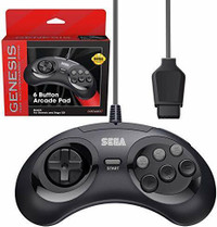 Official SEGA Genesis Controller 6-Button Arcade Pad NEW