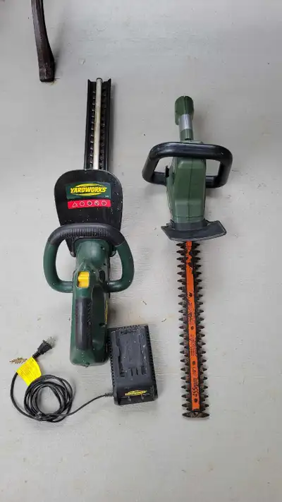 22" Yardworks Hedge Trimmer 18V & corded 18", View more