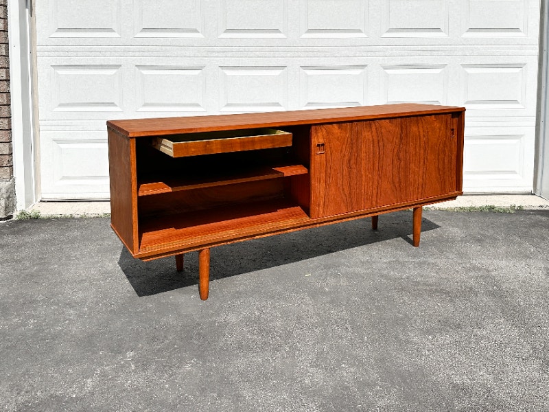 Mid Century Teak Credenza Hutches & Display City of