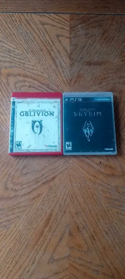 PS3 RPG games Oblivion and Skyrim, View more