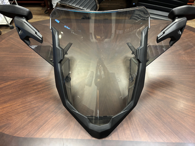 Used medium fixed height (non adjustable) windshield with mirrors. Off a Gen 5 2024 MXZ. No cracks,...