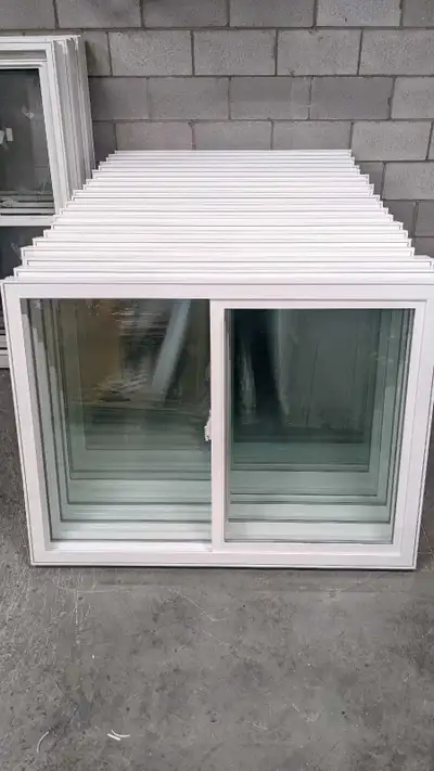 NOW AVAILABLE! Double pane, smooth sliding and cost effective single slider windows! Stock size at a...