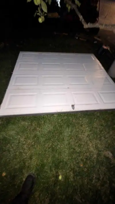 White garage door, View more
