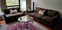 Sofa set - brown