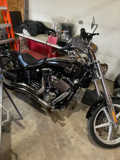 2009 Harley Rocker C up for grabs. 39,000km. Stage 1. Custom seat. Asking $14,000 OBO