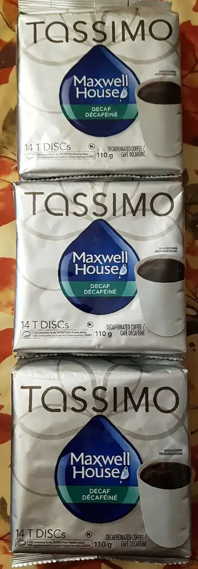 Tassimo/Maxwell House/Decaf Pods, View more