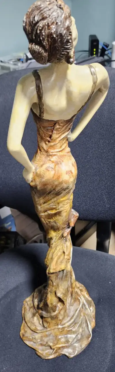 GLAMOUROUS LADY FIGURINE/SCULPTURE - ARTMAX 26" – VINTAGE DECOR, View more