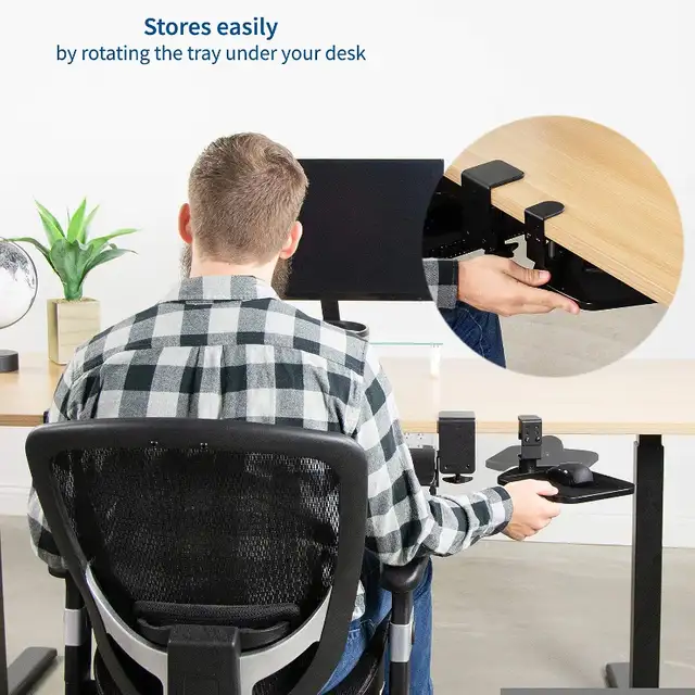 VIVO: Desk Clamp Adjustable Computer Mouse Pad64192110388610125