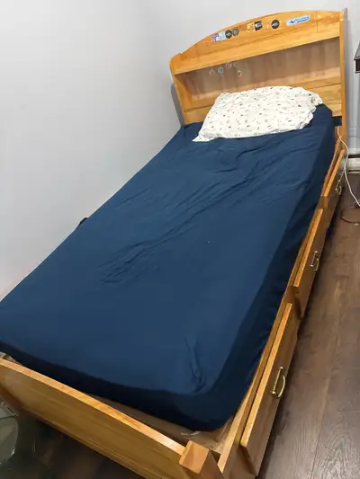 Single bed plus mattress @ only 80$ in brampton, View more