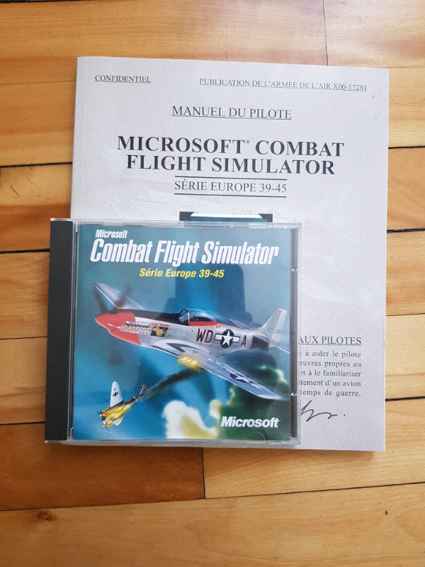 Microsoft combat flight simulator serie Europe 39-45 (1998) dans Jeux pour PC  à Ville de Montréal