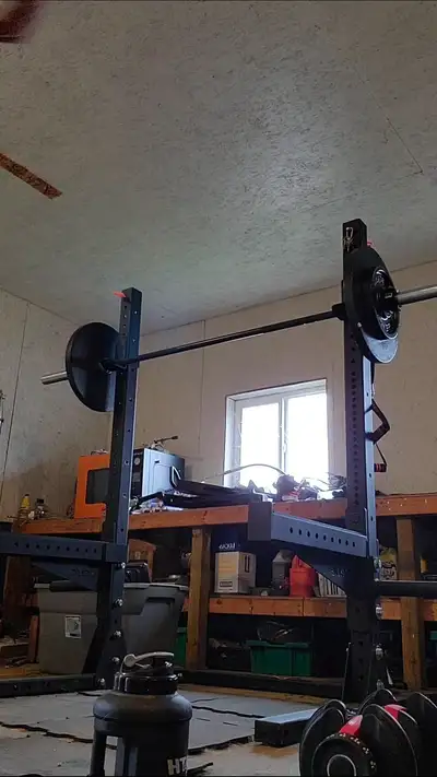 Rogue Lifting Rack - 70" - full rack + set of Olympic plates/bar, View more