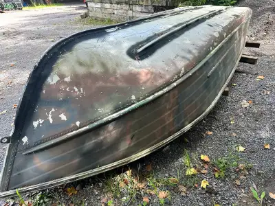 14 ft aluminum boat, can use some interior work, but otherwise very solid. $400 or best offer