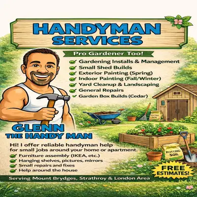 Experienced Handyman – Fast, Affordable – Call/Text Today (519-4, View more