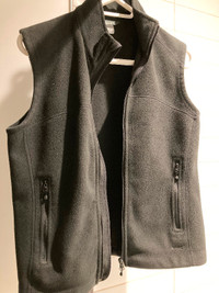 Veste noire polar coupe vent - black windproof fleece vest