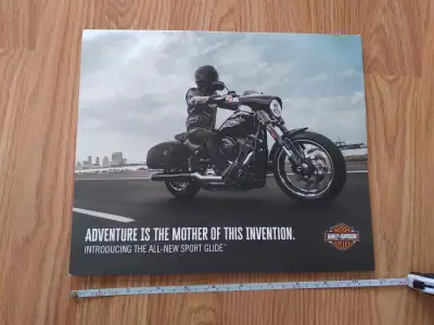 For Sale is a factory brochure for the 2017 Harley-Davidson Sport Glide FLSB, measuring 11"x 9". It...