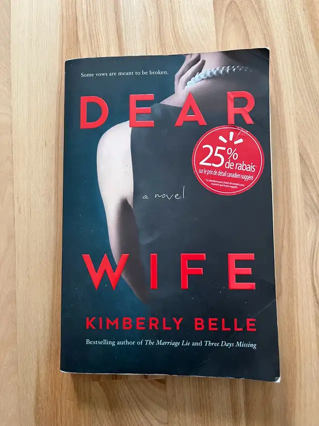 Dear Wife a novel by Kimberly Belle in Fiction in Ottawa - Image 2