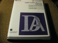 HEWLETT PACKARD - HP33412DA - LETTER GOTHIC BASE SET SOFT FONT