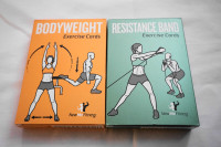 NewMeFitness Exercise Cards Bodyweight and resistance band