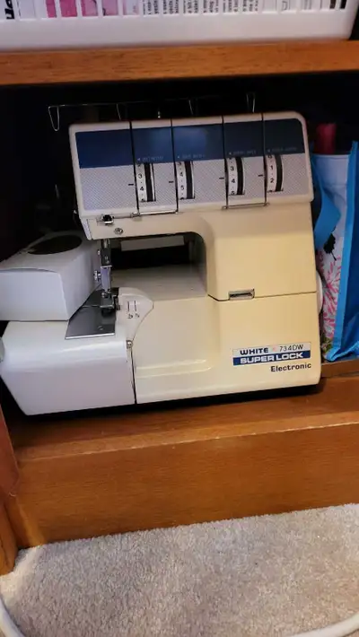 WHITE 734DW SUPERLOCK Electronic, View more
