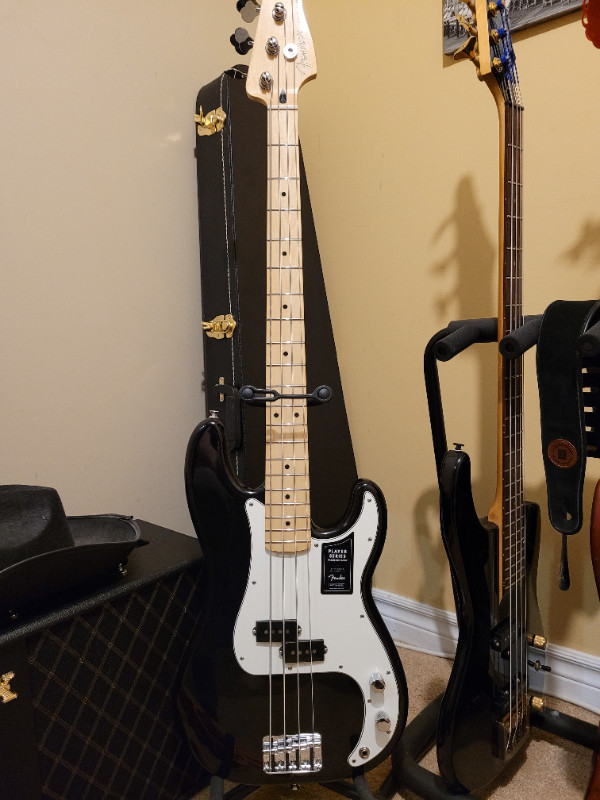 Fender 75th anniversary P bass  with jazz neck., used for sale  