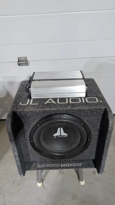 JL Audio BassWedge subwoofer and JX 1000/1D amp, View more